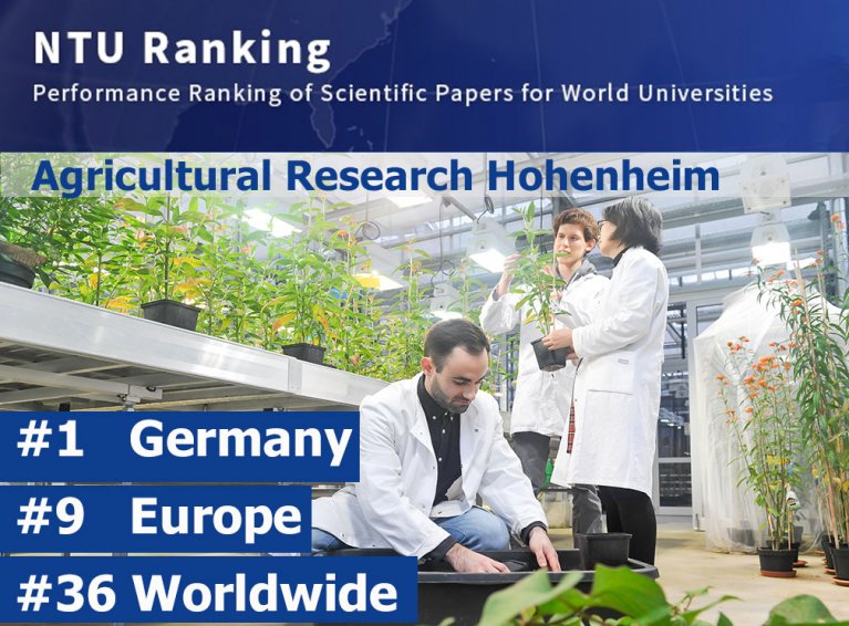 Informationsbild zu dem NTU-Ranking der &quot;Agricultural Research Hohenheim&quot;